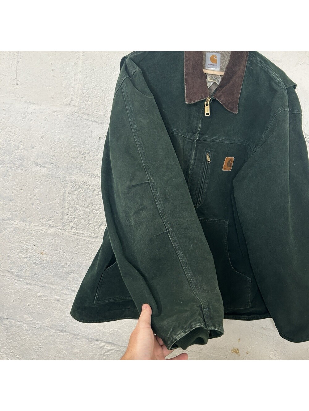 Vintage Carhartt Sherpa-Lined Ridge Coat “Spruce” C61 SPC - Picture 9 of 9